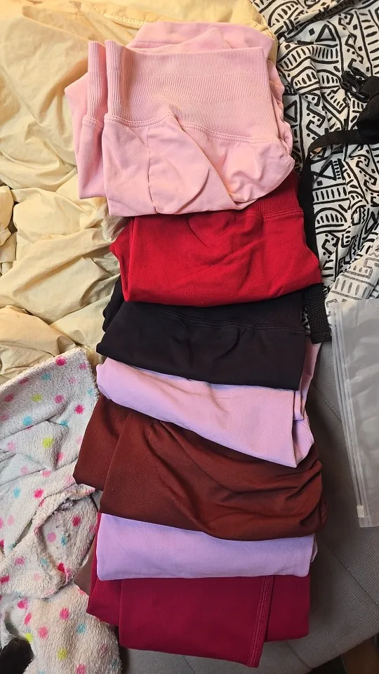 Women's Seamless Solid High Waist Yoga Leggings photo review