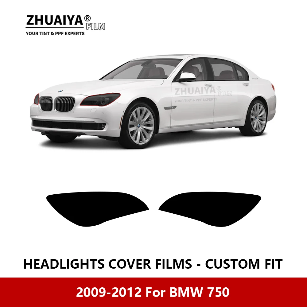 

Для BMW 750 2009-2012 Автомобильная внешняя фара против царапин PPF предварительно отрезанная Защитная пленка для ремонта автомобильные наклейки аксессуары