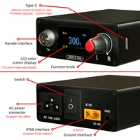 SEQURE MSS12 Pro Soldering Station Suitable for T12 Tips 2022 LCD Soldering Iron Support AC and DC Power Supply 2