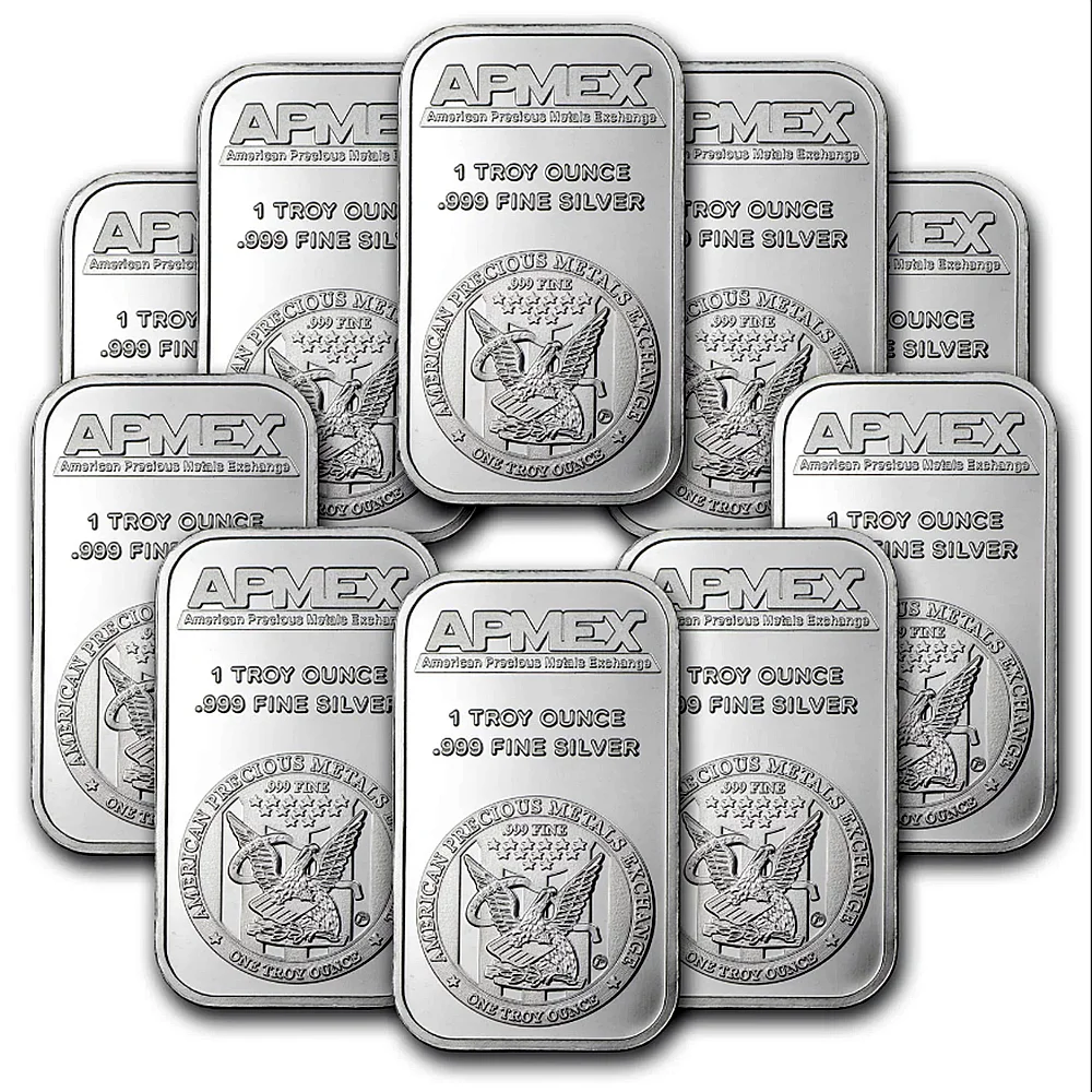 

America Silver Bar 1 OZ 999 Fine Plated Silver Coin Bars Bullion