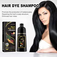 EELHOE shampooing de teinture pour cheveux noirs 3 en 1 croissance propre cheveux assombrissant nourrissant en profondeur shampooing de teinture pour cheveux noirs naturel bio à base de plantes 4