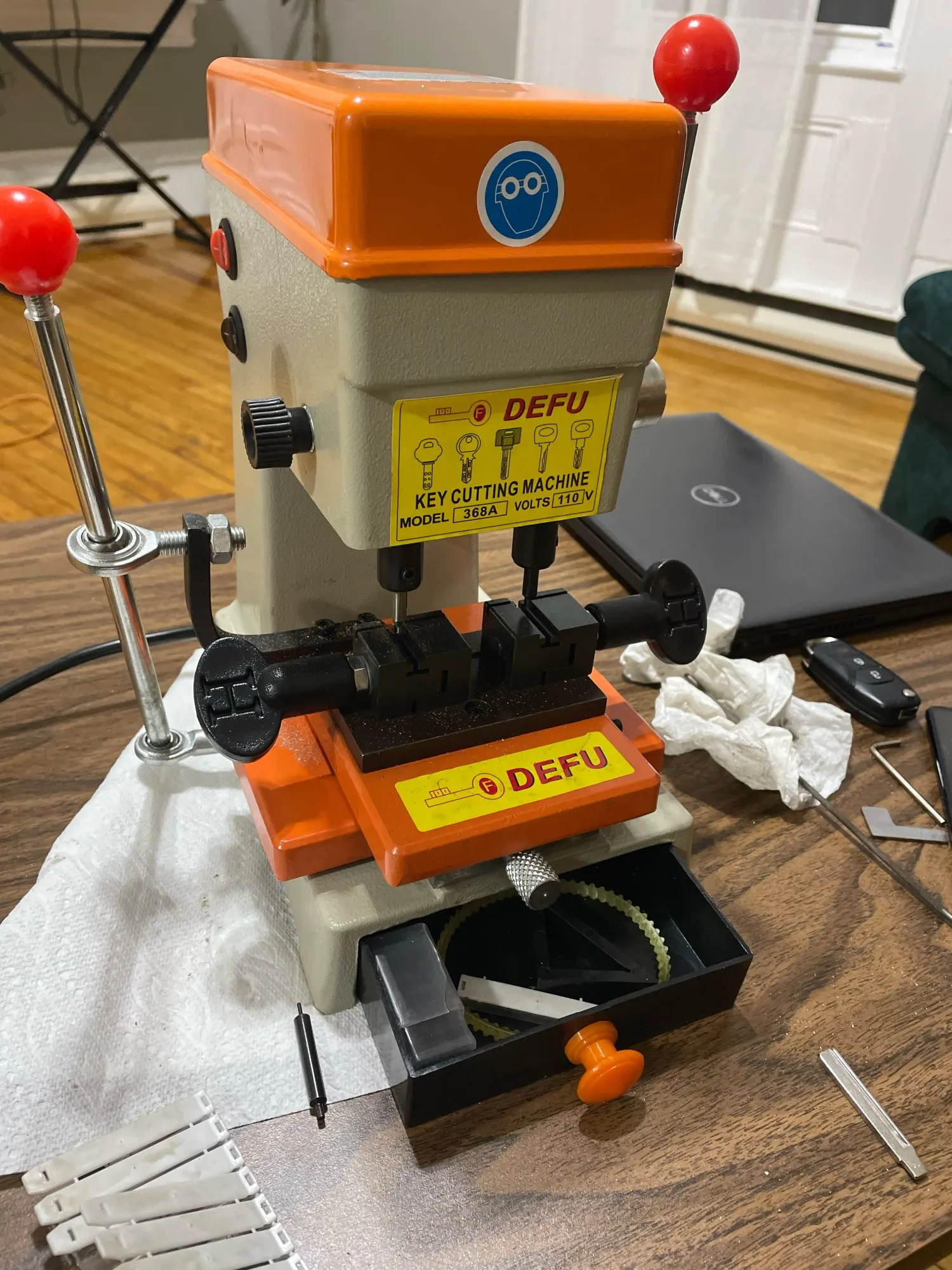 Defu 368a Key Cutting duplicating Machine Cutter Car Key Copier