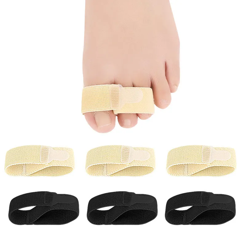 

Comfort Elastic Toe Wrap Separator Corrector for Overlapping Hammer Toes Straighten and Align Crooked Toes Free Size