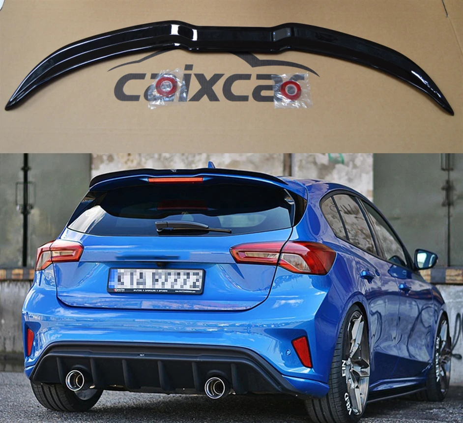 Alettone  Posteriore Ford Focus Mk4 Hatchback St Focus Mk4 Hatchback St Line Dal 2018 Spoiler Nero Lucido