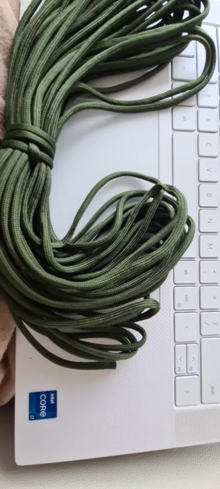 5 Meters Dia.4mm 7 Stand Cores Parachute Cord Lanyard Outdoor Camping photo review