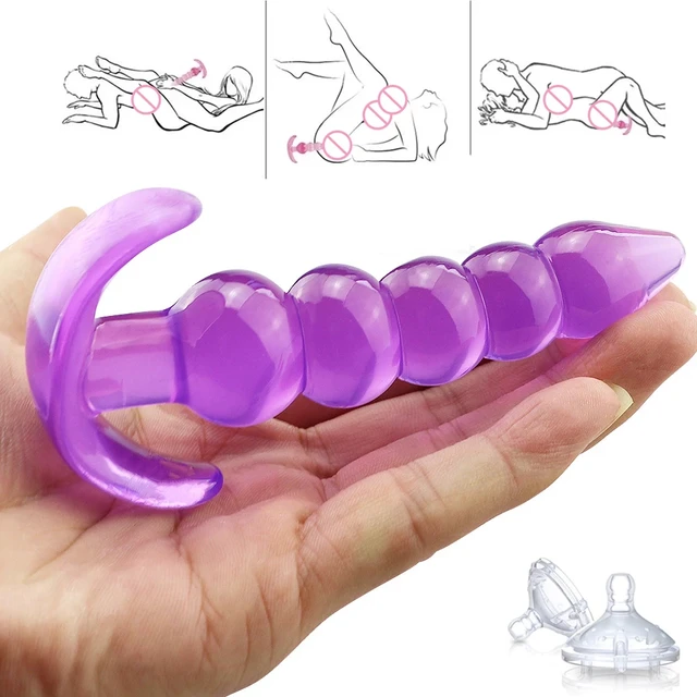 Soft Anal Dildo Butt Plug Prostate Massager Mini Crystal Plug Anus Trainer Adult Games Sexy Toys