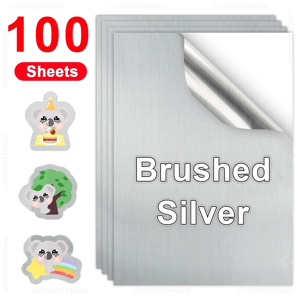 Vinyl Sticker Sheets for inkjet printers (A4) - Clear / White