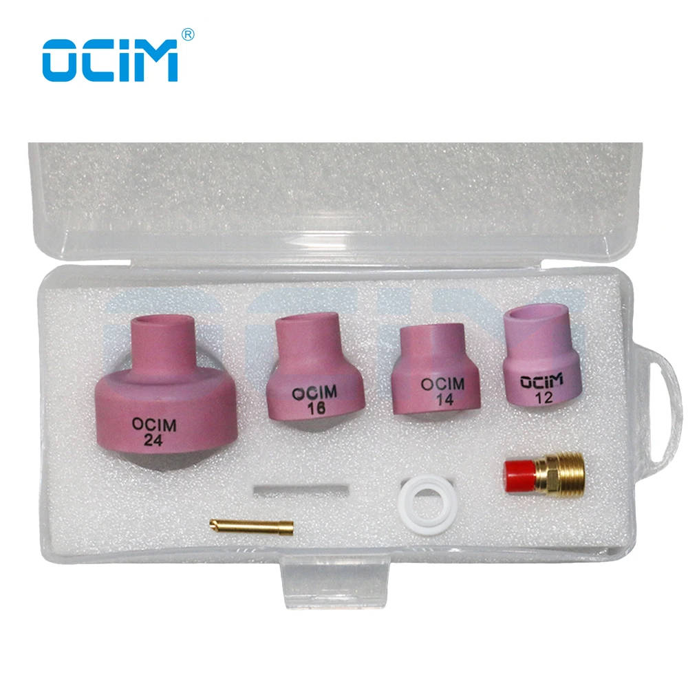 Ceramic Nozzle Cups Alumina Ceramic Nozzle Cups 12# 14# 16# 24# With Mesh For WP9/20 WP17 WP18 WP26 Tig Torch