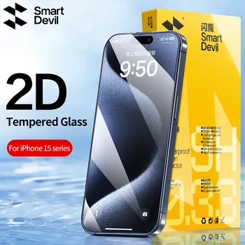SmartDevil Screen Protector for iPhone 15 Pro Max 15 15 Plus Tempered Glass 14 11 12 13 Mini X XS XR Non-full Cover Front Film 1