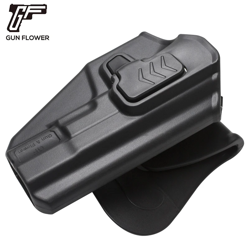 OWB Holster for CZ 75B 75 Campact, CZ P10C, CZ P09 Pistol Tactical Index Release Polymer Holster with Paddle,Right Hand,Gun Bags 2