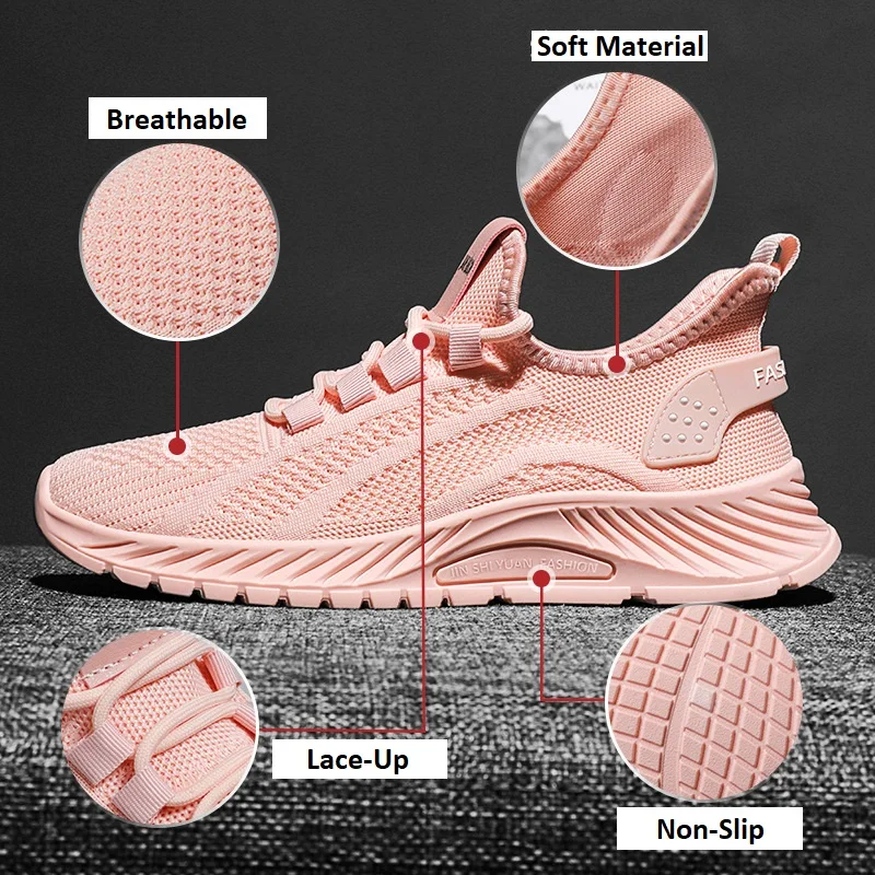 Casual Women Vulcanized Shoes High Quality Women Sport Sneakers Anti-Slip Flats Shoes Women Loafers Plus Size 41 Walking Flat