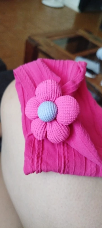 Cute Floral Nylon Baby Headband photo review