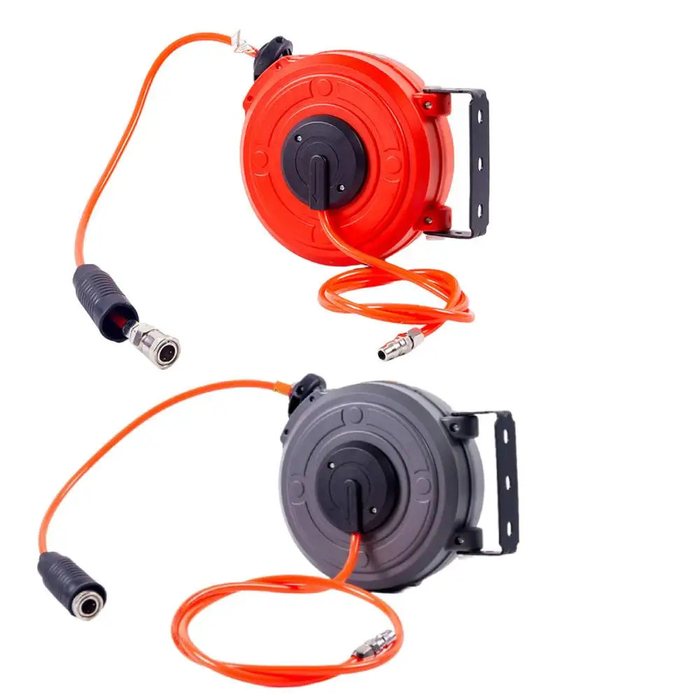 Retractable Air Hose Reel Air compressor Rotatable Automatic Drum Reel for Car Repair Shop Workshop Garden Cleaning Tool