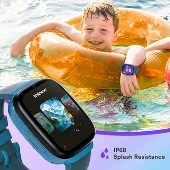 4G Kids GPS Smartwatch with SIM Card, Video Call, Two Way Call, SOS, Parental Controls, IP68 Waterproof Best Gift for Child 4