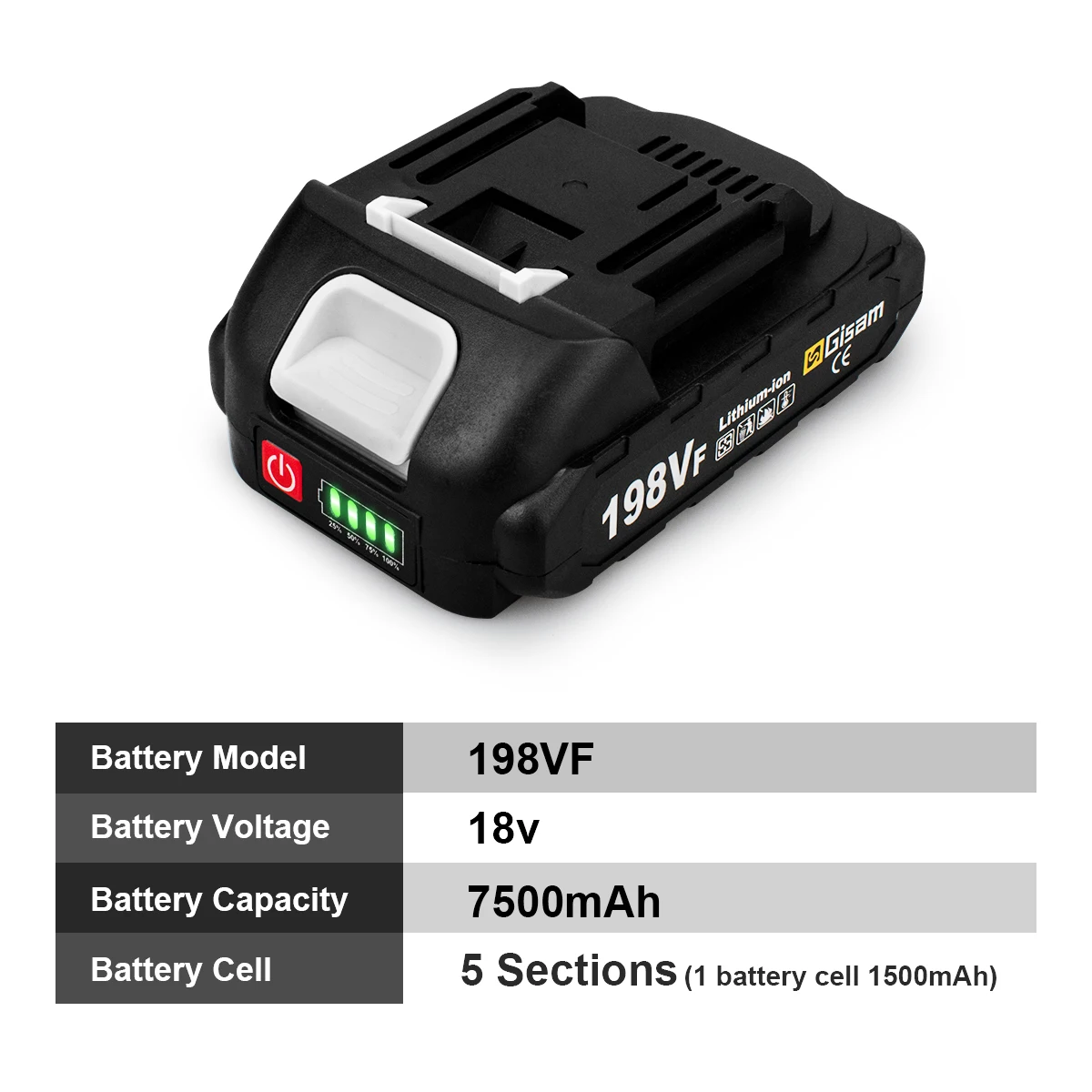 Rechargeable Lithium Ion Battery for Makita interface 15000mAh Lithium Battery Capacity Indicator for Chainsaw Electric Drill