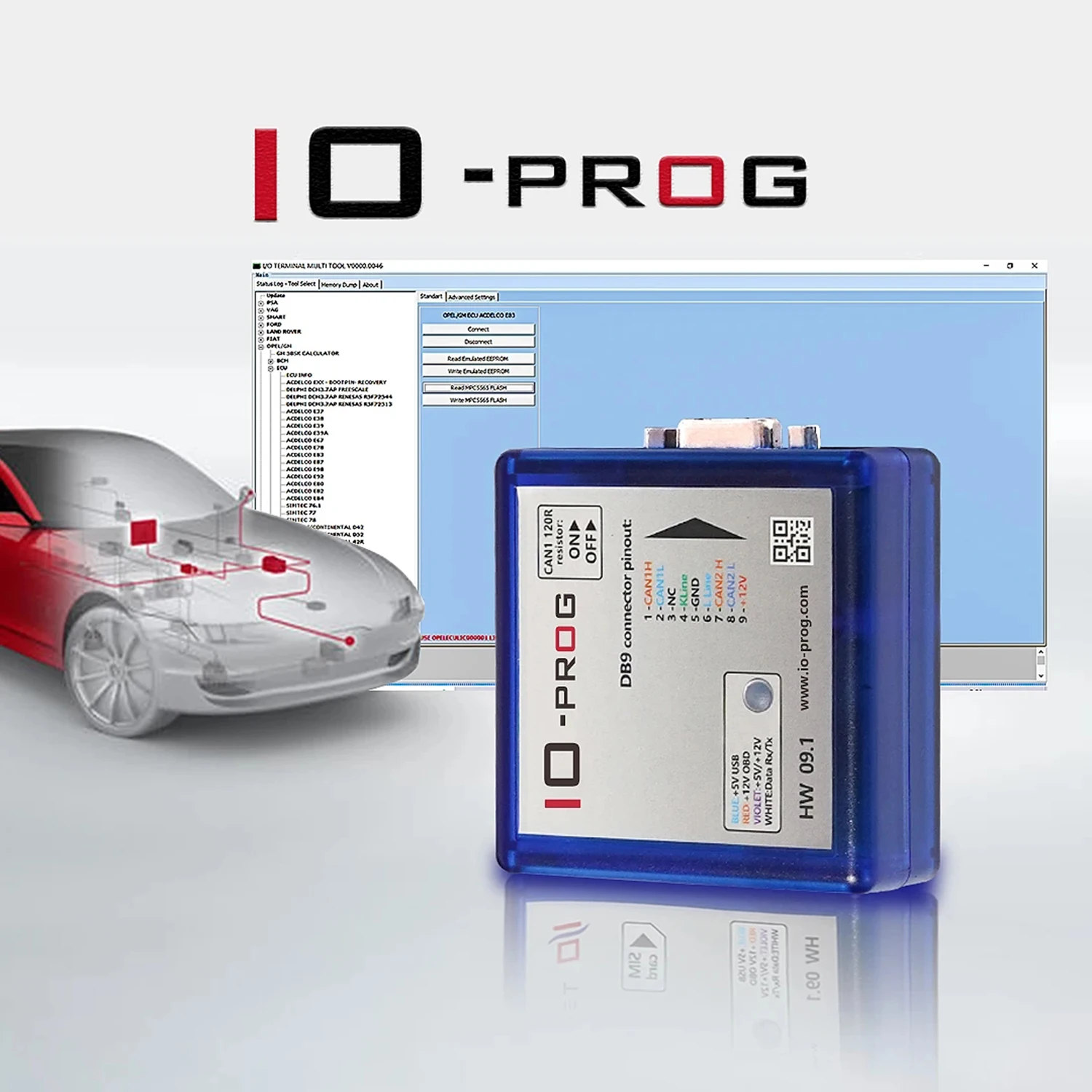 For PSA BSI Full IO-PROG Version Terminal Programmer IO PROPG Full license Io/prog for GM/Opel Ioterminal with ECU TCM BCM EPS key programmer diagnostic tool