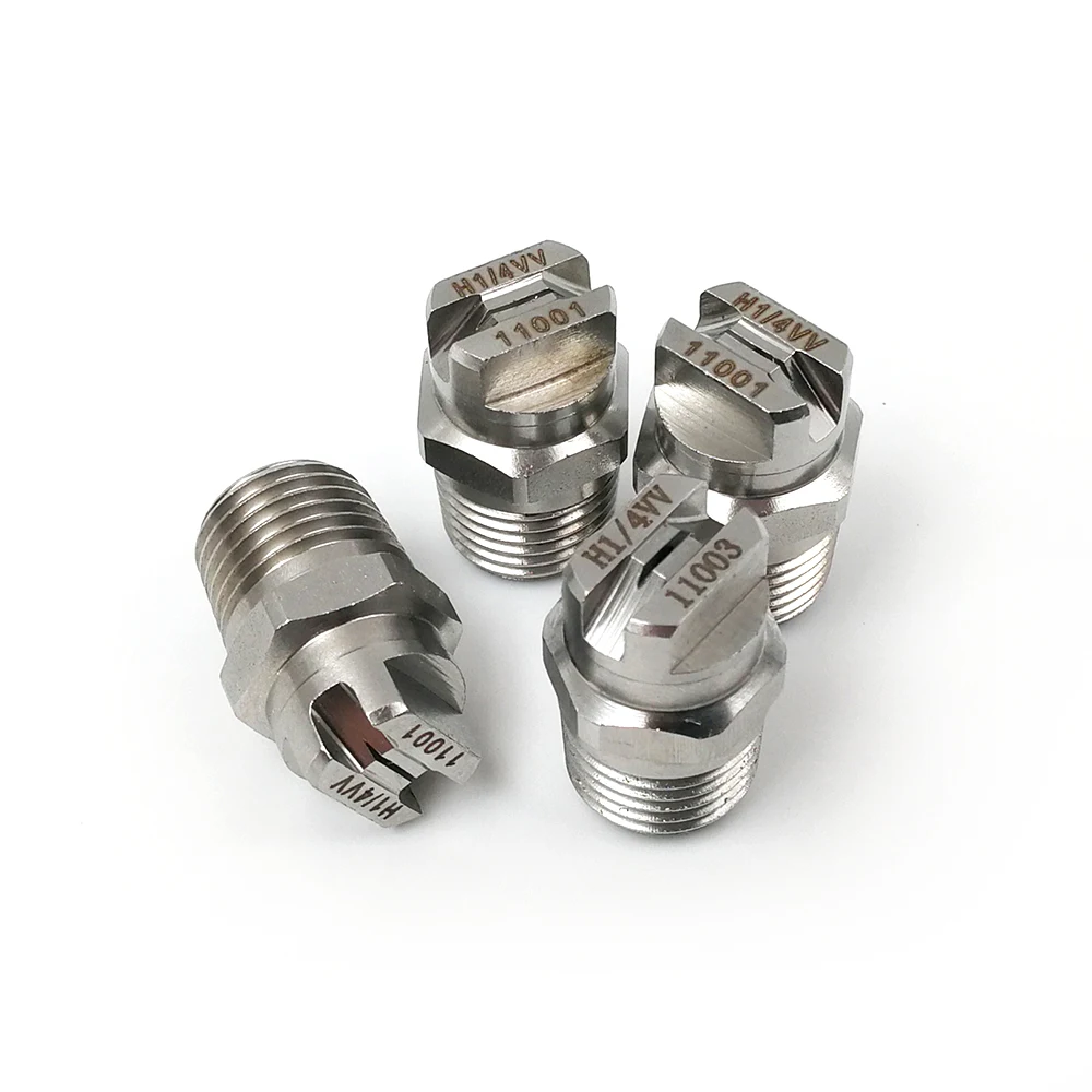 

1/4 inch High Pressure Clean Washer Spray Fan Nozzle Tip HU&HVV 65/110 Degree Stainless Steel 304- Easy to Install