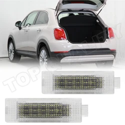 2x For Fiat 500 500L 500X Panda Croma Ritmo Grande Punto Led Luggage Compartment Light Interior LED Trunk Boot Lamps