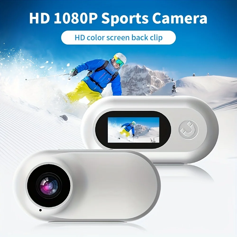 Portable Action Camera, HD 1080P Mini Wearable Security Camera with EIS