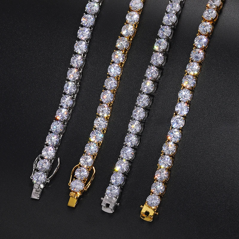 Sterling Silver VVS1 Moissanite Tennis Necklace