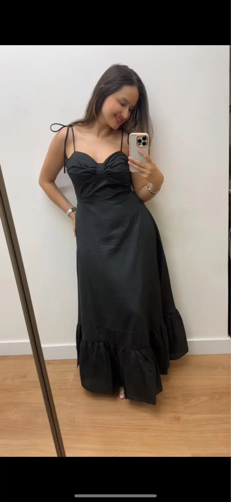 Women's Spaghetti Strap Backless Maxi Dress photo review