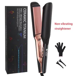 High-Temperature Wide Plate Hair Straightener with Plasma Ion Technology for Frizz Control and Damage Recovery (Exquisite Box)