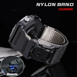 Magnetic Nylon Strap - Sport Band - 22mm (Silver)