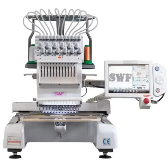 Needle embroidery machine, includes cap driver, cap frames and stand, SWF, MAS 12, new