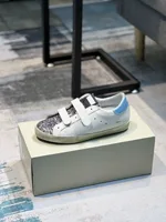 Designer GOLDEN Women&Men Sneakers Real Leather GOOSE Classical Shoes Logo Laces Silver Glitter Leopard Leather Style Shoes 2