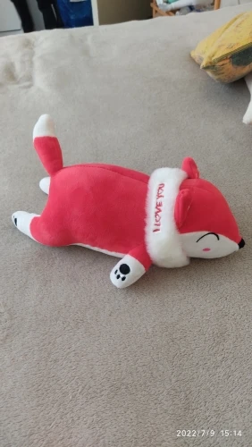 Lying fox plushie photo review