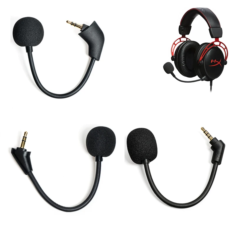 Microfono Per Cuffie Per Kingston Hyperx Alpha / Cloud / Cloud 2 Ii / Flight S / Revolver S Cavo Per Cuffie Da Gioco Mini Microfono