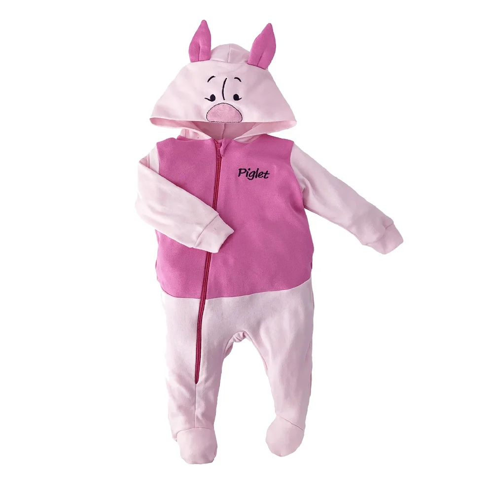 Mameluco ligero algodón para Bebé con gorro bordado Disney Piglet