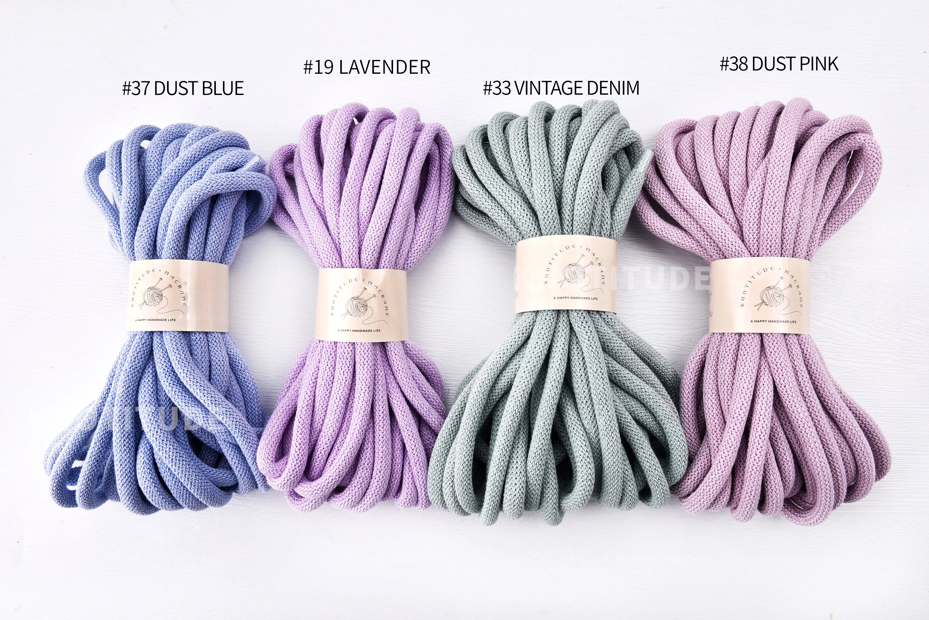9mm x 10M Chunky Braided Cord  Pure Cotton Cord Thick Macrame Cord for Jewelry Making & Knot, Hand Knitting Cord 3