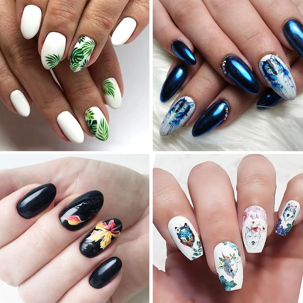12pcs Water Nail Stickers Wolf Fox Cartoon Animal Cute Designs Sliders For  Nail Decals Diy Manicure Decorations Nfbn1285-1296 - Stickers & Decals -  AliExpress