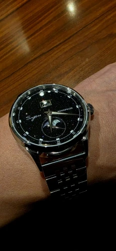 Sugess Mens Watch Limited Edition Moonphase 316L Stainless Steel