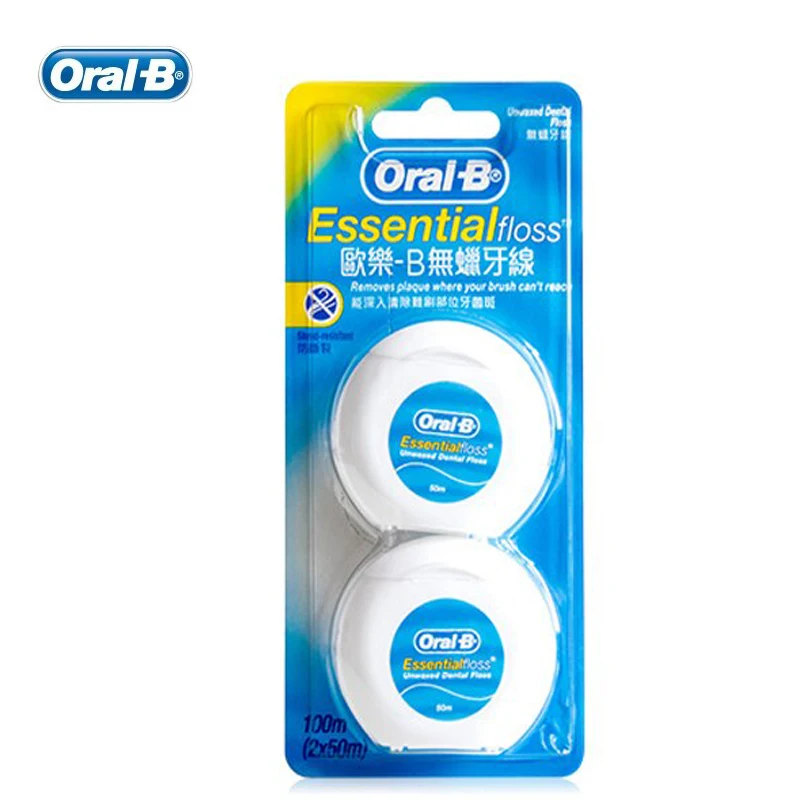 Orale B Filo Interdentale Er Filo Interdentale Confortevole Filo Non Cerato Pulizia Profonda Igiene Orale Filo Piatto Filo Interdentale Er 50 M/Pz