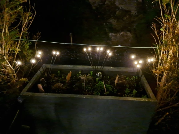 Lâmpadas de Jardim Estilo Vagalume 6/8/10 Leds