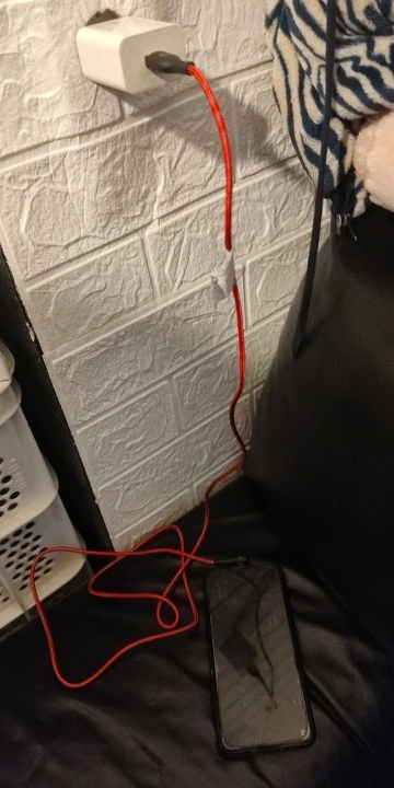 NNBILI 120W Fast Charging USB to C Cable, Nylon Braided, 90 ° Bend Design, Suitable for of Huawei，no xiaomi、iPhone、Samsung ﻿ photo review