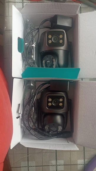 4K 8MP HD Wifi PTZ Camera Outdoor 4MP Dual Lens Dual Screen AI Auto Tracking IP Camera CCTV Audio Video Surveillance P2P iCSee photo review