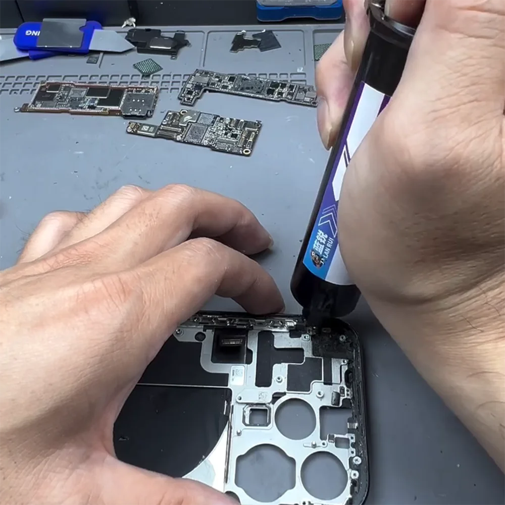 Lanrui M82 Intermittent Paste Cream For iPhone 16 15Pro 14 13 12 11 12Pro mini Plus Middle Frame Fracture Broken Repair Tool