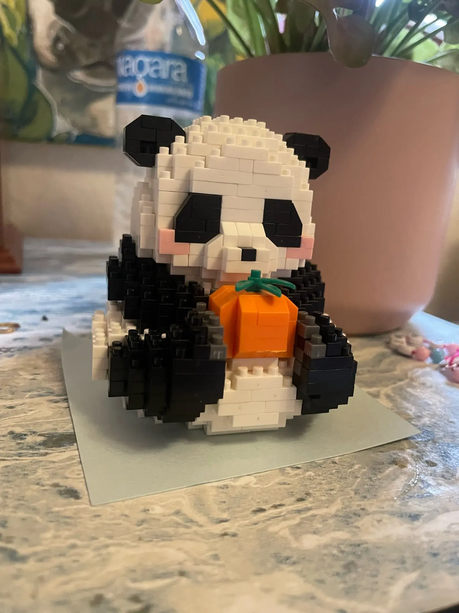 Creative DIY Assemable Animal Cute MINI Chinese Style Animal Panda Building Block Educational Boy Toys For Children Model Bricks photo review