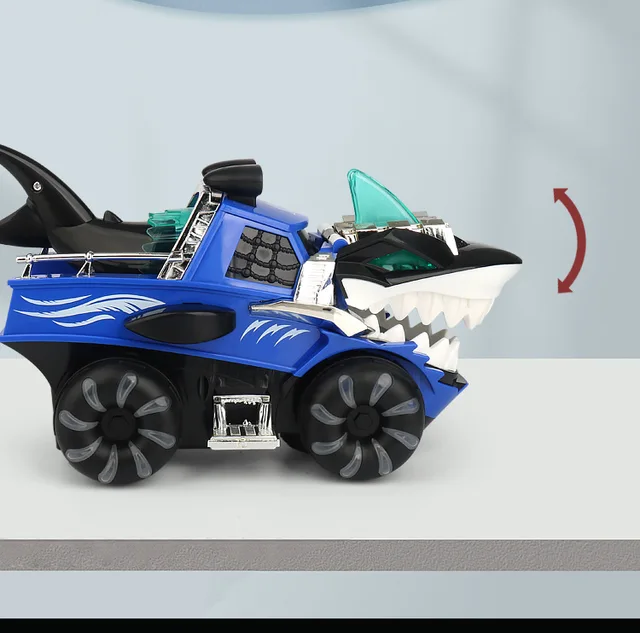 Voiture jouet pour enfants – Chariot Shark – Truck Shark – Éjectable – Avec  piste
