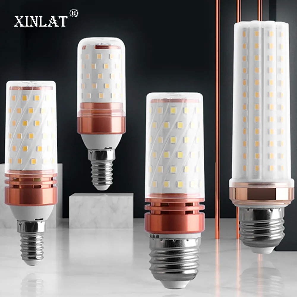할로겐 샹들리에 54 칩 교체 LED 미니 램프, E27, E14, 5 W, 12W, 16W, 콘 전구, AC 110V, 220V, 240V 빔 앵글, 4 개, 1 개
