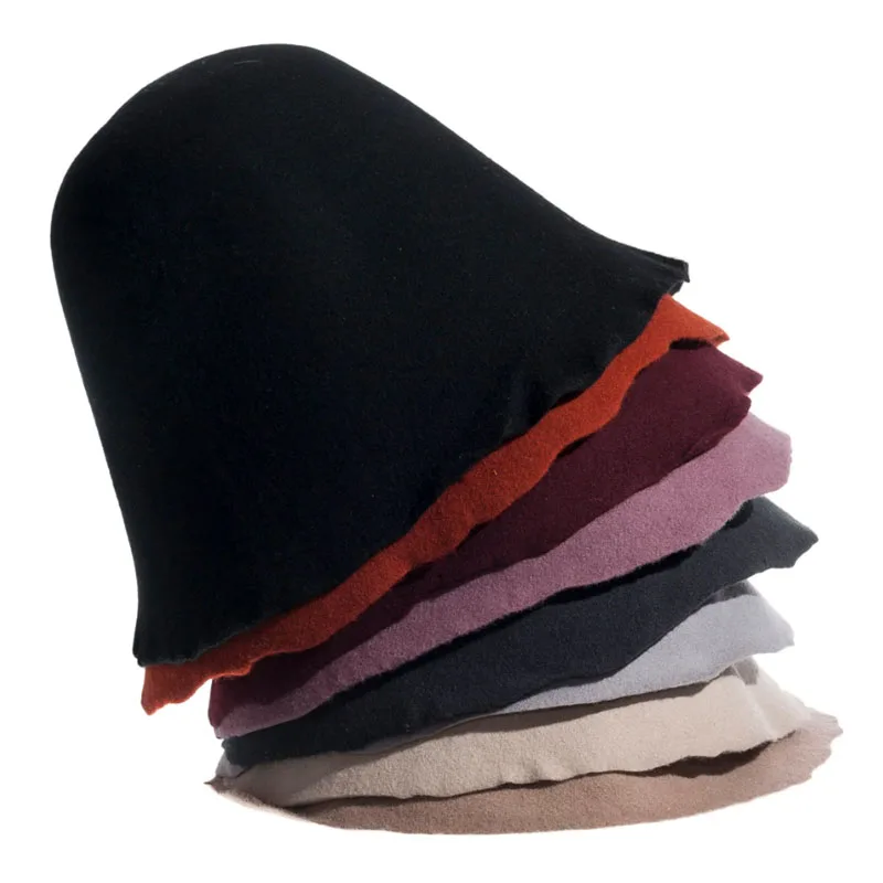 Women Cloche Bucket Felt Hat Big Wool Felt Cone Hood Hat Body for Millinery Hat Making Fedora Material Body Cones DIY Craft 2