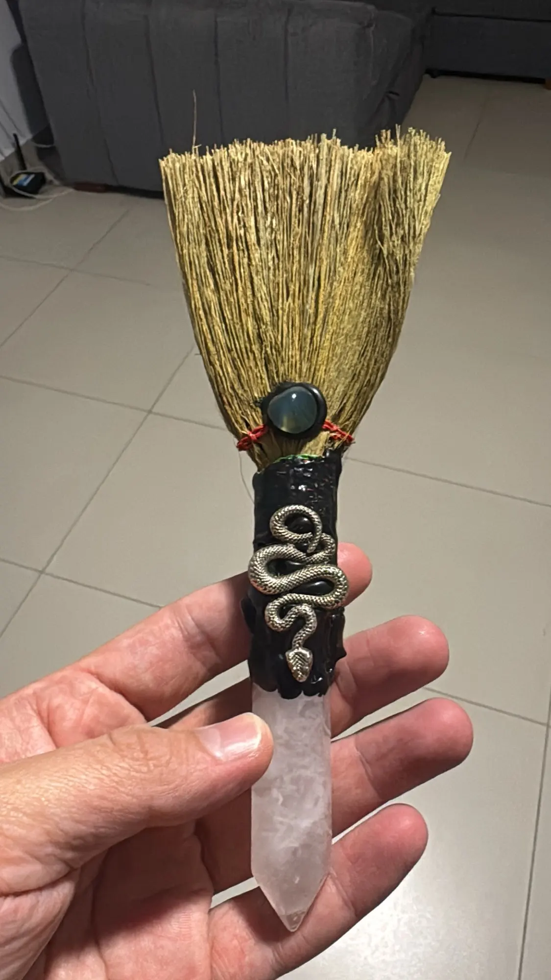 Seven Chakra Crystal Broom Quartz | Natural Gemstone Décor photo review