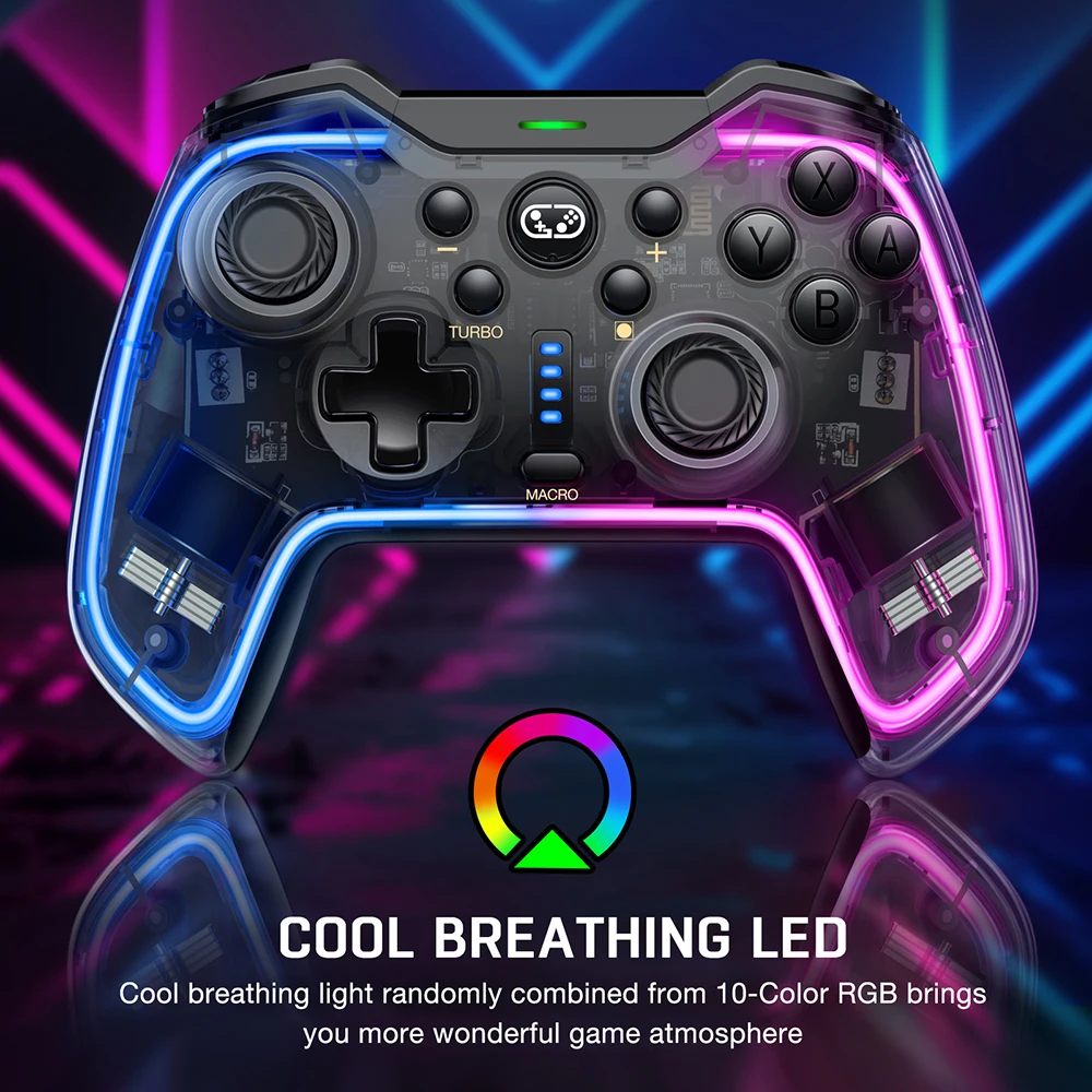 ٵ ġ OLED Ʈ е Dinofire Ʈѷ, RGB LED Ʈ, ڵ Ŭ ũ, PC, ȵ̵, iOS