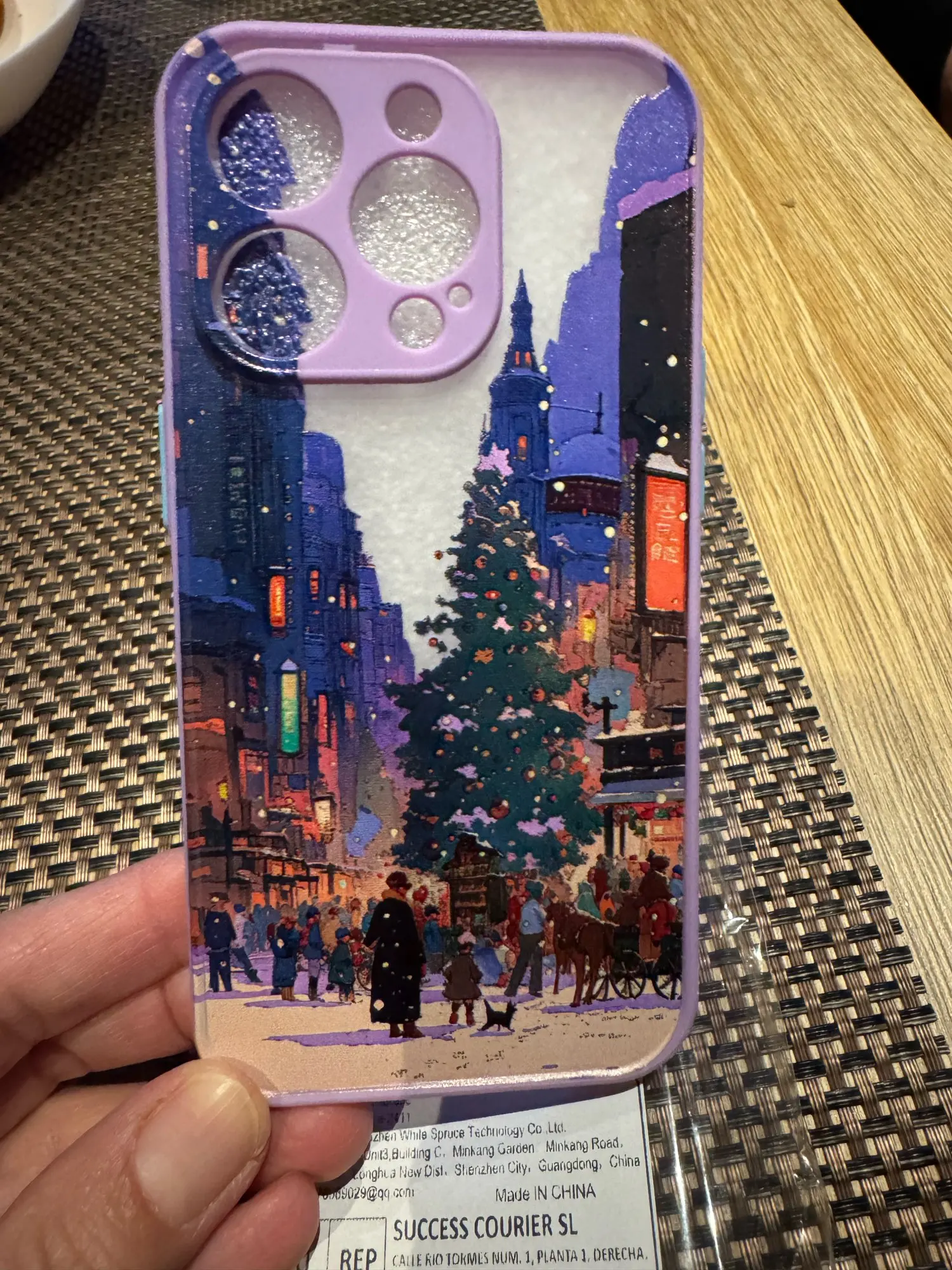 Capa iPhone Natal Cartoon Estilo Urbano