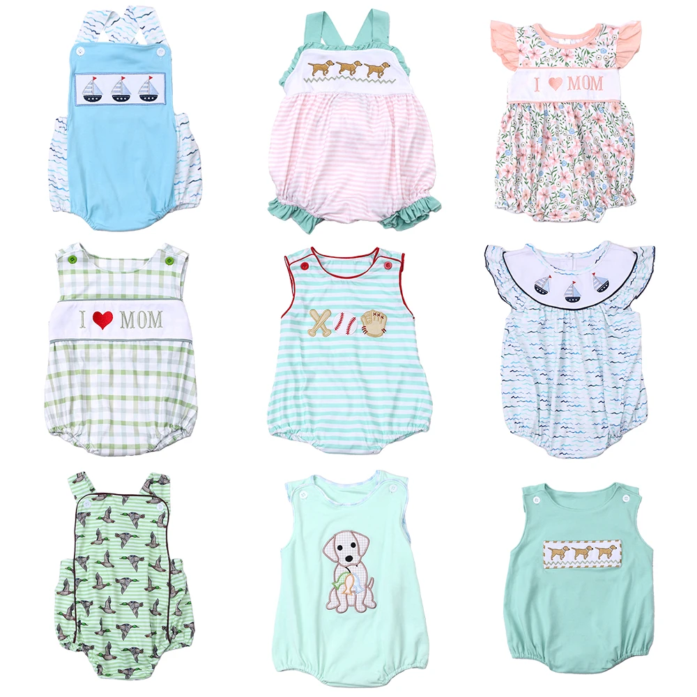 

Newborn Various Baby Jumpsuit Series Girl Cute Cartoon Embroidery Rompers Kids Print Bodysuit Outfit Sleeve One Piece For Boys