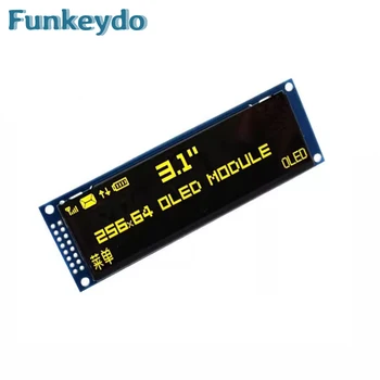 Display OLED da 3,12 pollici 3.12 "256X64 25664 SSD1322 Driver Modulo LCD grafico Parallelo/SPI Perno di saldatura per Arduino/C51
