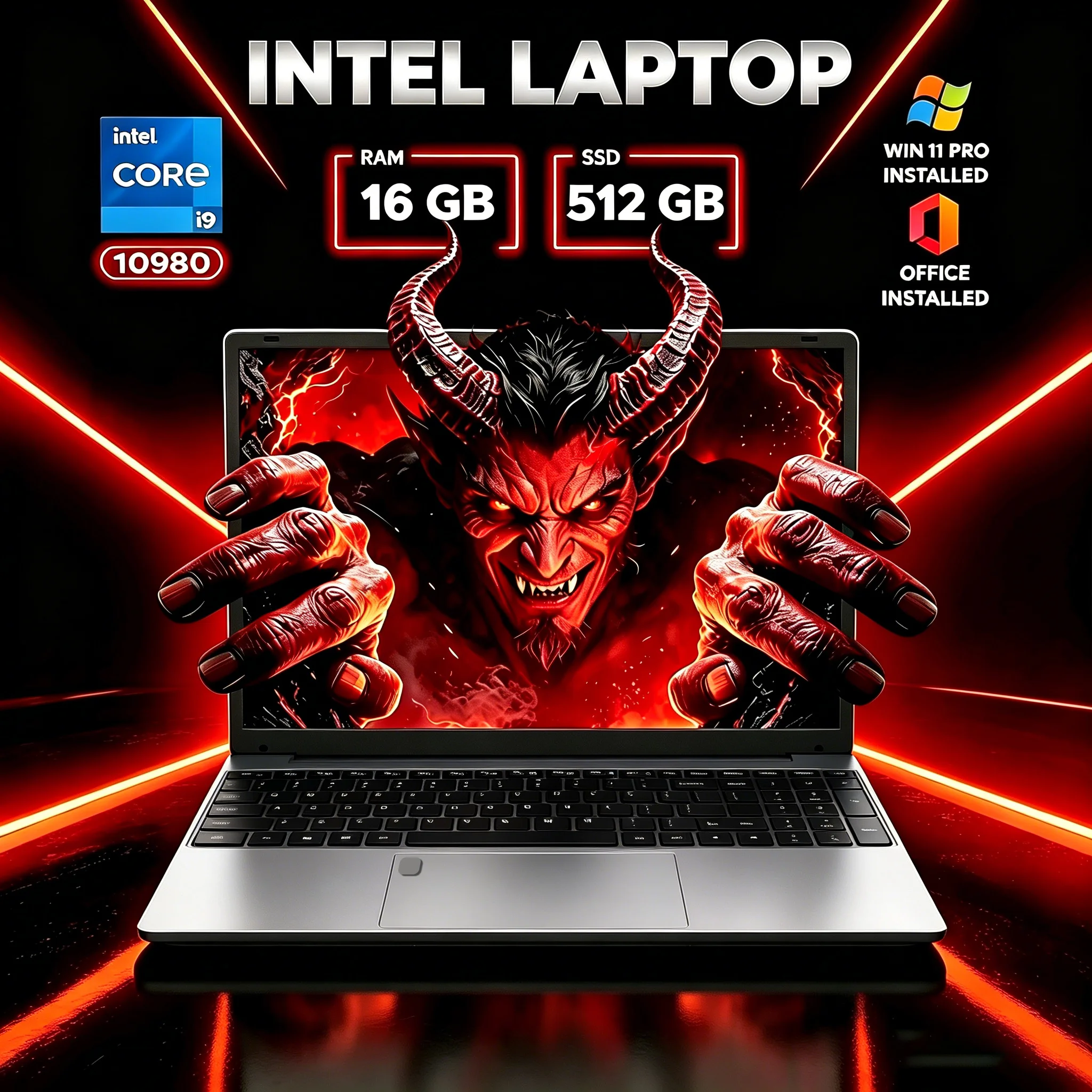 2026 15.6" Inch Intel Core i9 10980hk 16GB RAM 512GB 1TB 2TB SSD Laptop Windows 11 Notebook PC Office Study Gaming la